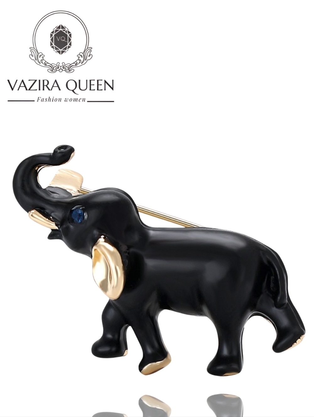 VQ Elephant Brooch
